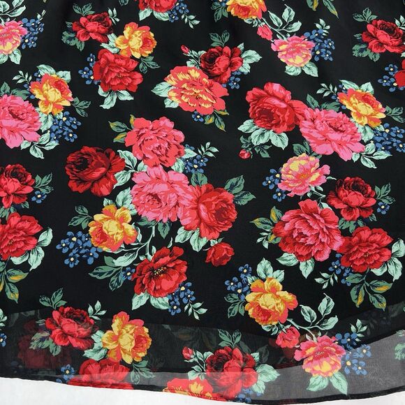 Torrid Mini Chiffon And Studio Floral Long Bell Sleeve Surplice Dress Women’s 5X - Picture 5 of 9